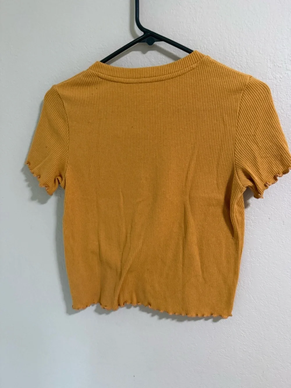 American Eagle Ribbed Crop Top Bundle XS Green Mustard Y2K - Picture 10 of 11
